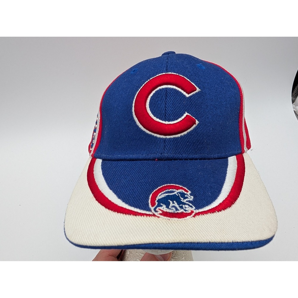 Fan Favorite Chicago Cubs Baseball Cap Blue Red Cream Adjustable MLB Hat
